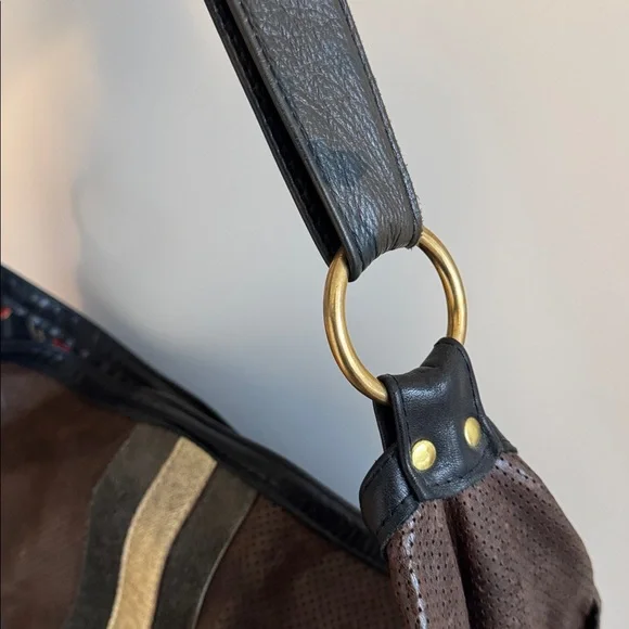 Maya Moon Designs Luxury Custom Leather Bag with Gold Accents - Picture 6 of 17